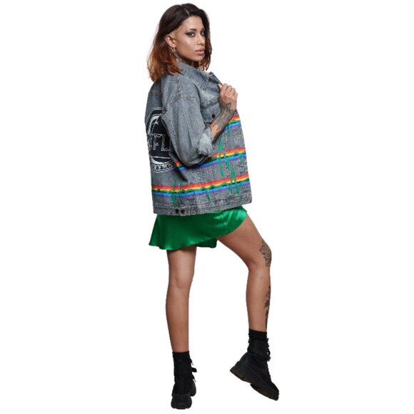 Wren and Glory - 'Pink Floyd' Denim Jacket - Women - Picture 1 of 2